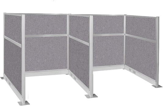 Versare Pre-Configured Hush Panel Electric Cubicle | Workstation Divider Walls by VERSARE