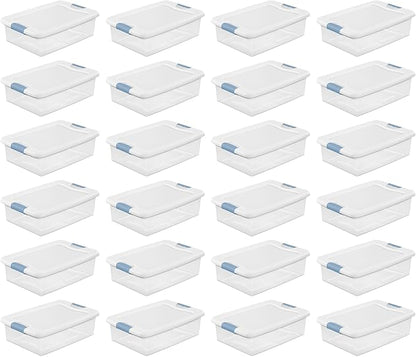 Sterilite 24-Pack Latching Box, Under Bed Storage Bins - Image 2