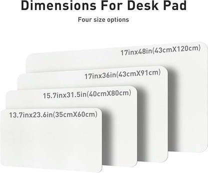 Aothia Leather Desk Pad Protector, Mouse Pad, Office Desk Mat, Non-Slip PU - Image 8