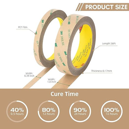 Made of 3M 300LSE Double Sided Tape 0.75" x 36Ft, Heavy Duty Adhesive Tape - Image 3