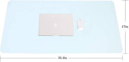 YSAGi Non-Slip Leather Desk Pad L Size, Waterproof Laptop Computer Desk - Image 2