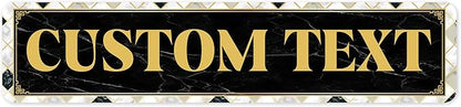 Custom Sign, Custom Street Sign, 11 Font Colors, 13 Font Styles, 4 Hole Options by MySignCenter