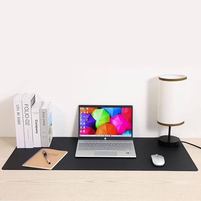 Wolaile Desk Blotter Pad, 36x17 inch PU Leather Computer Mouse Mat, Non-Slip - Image 8