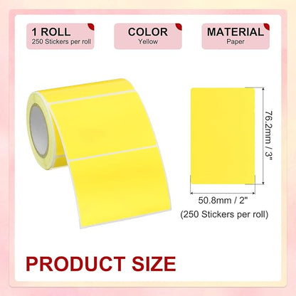 PATIKIL 2 x 3 Inch Rectangle Inventory Color Coding Labels 1 Roll, Square - Image 2