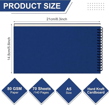 Engrowtic Dot Grid Notebook Top Spiral Notebook A5 Size Bullet Dotted Paper - Image 2