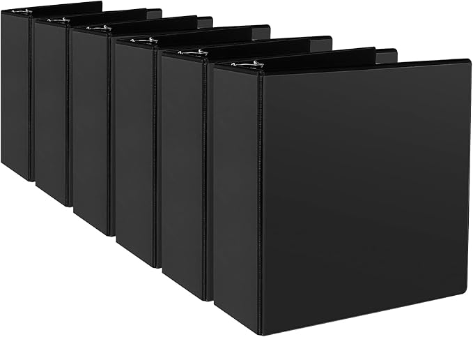 CIXILDTS 3" 3 Ring Binder, Standard 3-Inch Slant-D Ring Binder Fit Letter Size by CIXILDTSOffice
