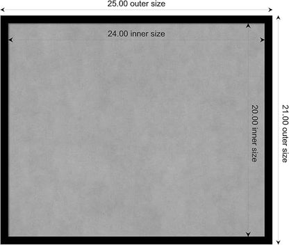 Amanti Art Black Framed Magnetic Board 21x25 Medium Vision Board - Image 3