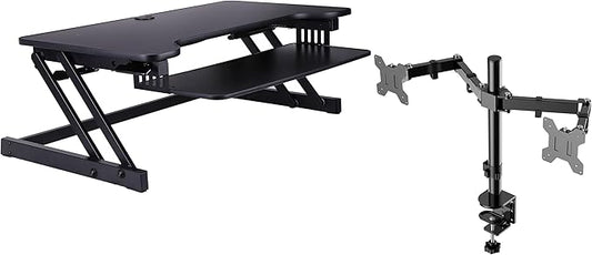 Rocelco 37.5" Deluxe Height Adjustable Standing Desk Converter by Rocelco