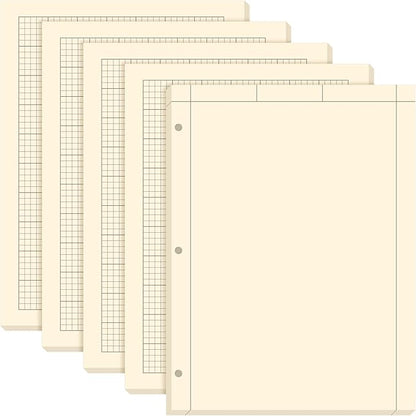 Seajan 5 Pcs Engineering Paper Notebook Engineering Computation Pad 8.5 x 11 by Seajan