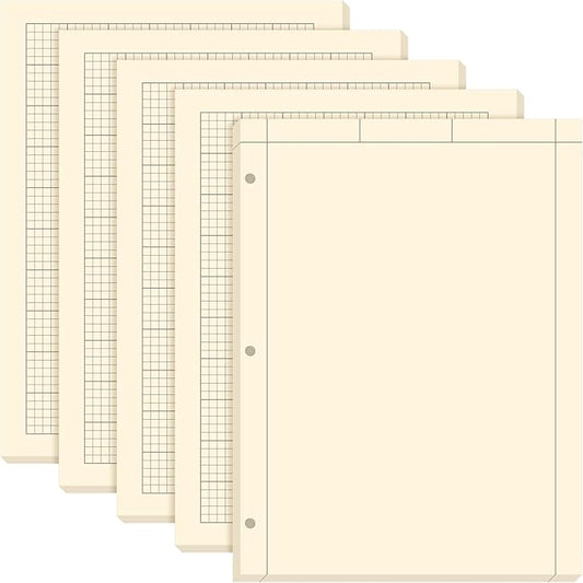 Seajan 5 Pcs Engineering Paper Notebook Engineering Computation Pad 8.5 x 11 by Seajan
