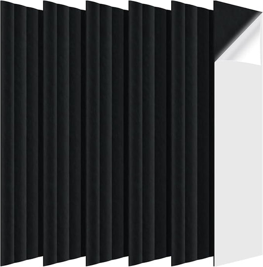 Tao.space 6 Pack Acoustic Panels 3D Wave Sound Proof Foam by Taospace