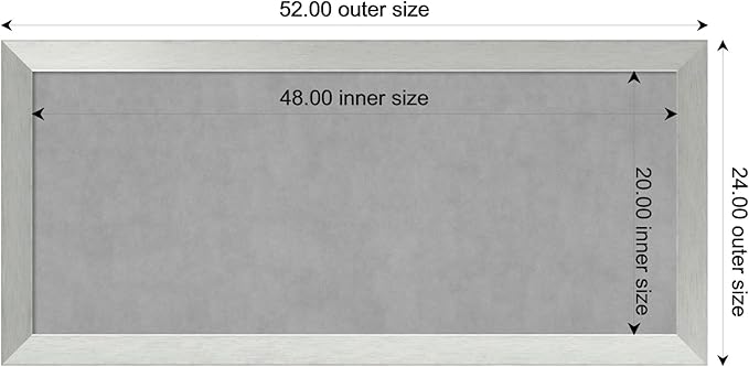 Amanti Art Silver Framed Magnetic Board 24x52 Oversize Vision Board - Image 4