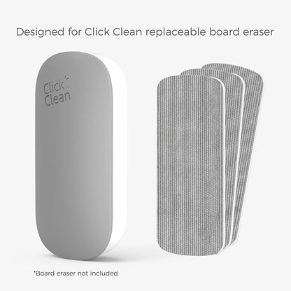 CLICK CLEAN 6-Pack Replaceable Felt Pads, Magnetic Whiteboard Eraser Felt Pads - Image 5