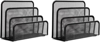 wishacc Folder Holder Desk, 2 Pack Mail Organizer Letter Holder by wishaccDirect