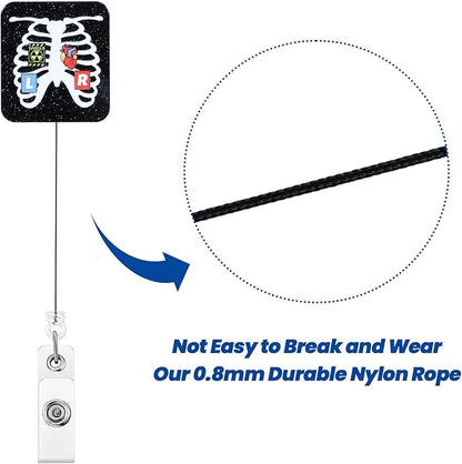 X-ray Tech Funny Nurse Badge Reel | Retractable ID Card Badge Holders | Medical - Image 5