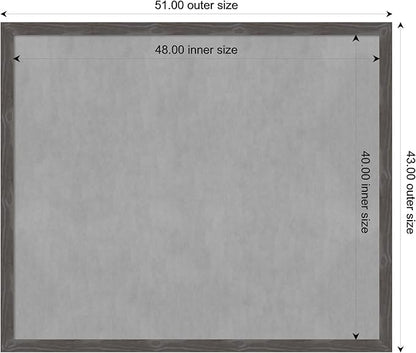 Amanti Art Grey Framed Magnetic Board 43x51 Oversize Vision Board - Image 4