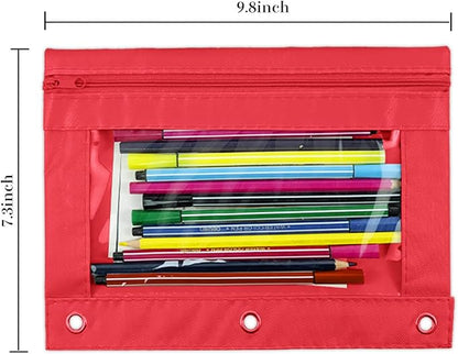YoeeJob Pencil Pouch for 3 Ring Binder, Zipper Pencil Pouches Bulk, Pencil Case - Image 5
