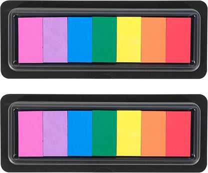 CraftyManor 7 Rainbow Colors Washable Stamp Pad by CraftyManor