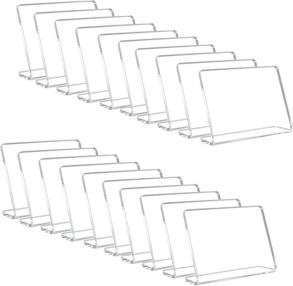 20 Pack Acrylic Mini Chalkboard Signs by AITEE