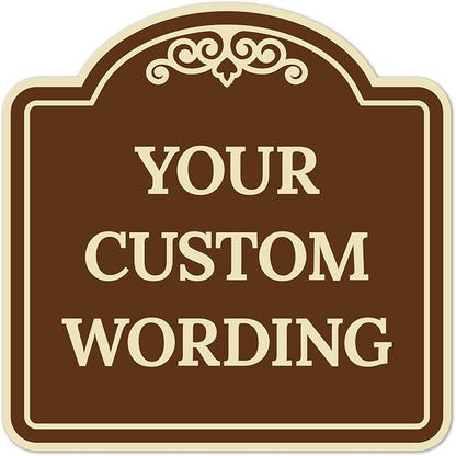 Custom Decorative Sign, Personalized Metal Sign by SigoSigns