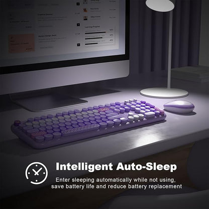 MOFII Wireless Keyboard and Mouse Combo, Full Size 2.4G Plug and Play - Image 5