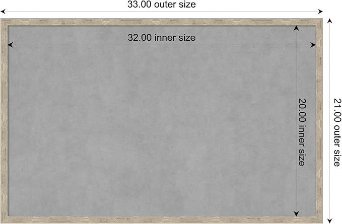Amanti Art Silver Framed Magnetic Board 21x33 Large Vision Board - Image 3