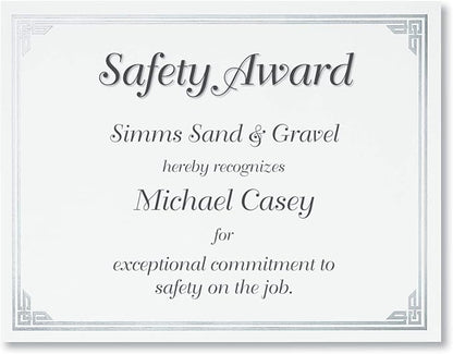 PaperDirect Silver on White Classic Specialty Certificates, 8½ x11, Foil Accents - Image 2
