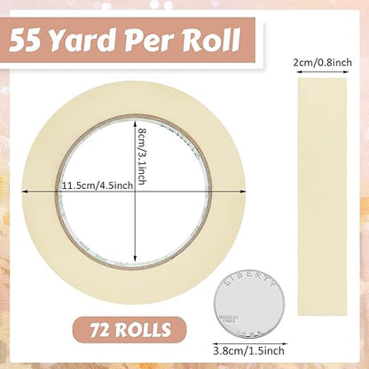 Fainne Masking Tape Bulk General Purpose Masking Painting Tape 55 Yards - Image 2