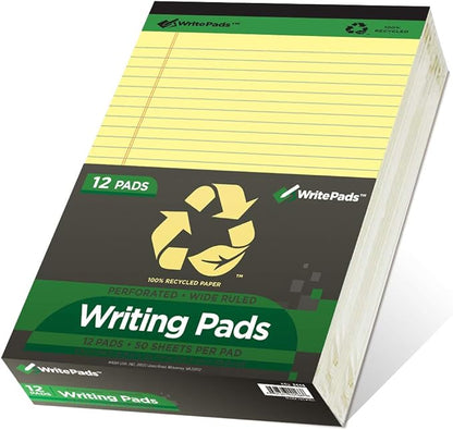 KAISA Legal Pad Writing Pads, 8.5"x11.75" Wide Ruled, 56GSM Paper Notepads - Image 2