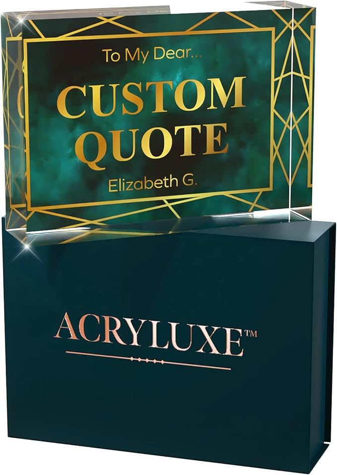 Personalized Gifts, Custom Quote Block Letter Board, Crystal-Clear Acrylic - Image 4