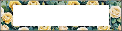 Signs ByLITA Floral Pattern Customized Nameplate | Golden Rose Personalized - Image 8