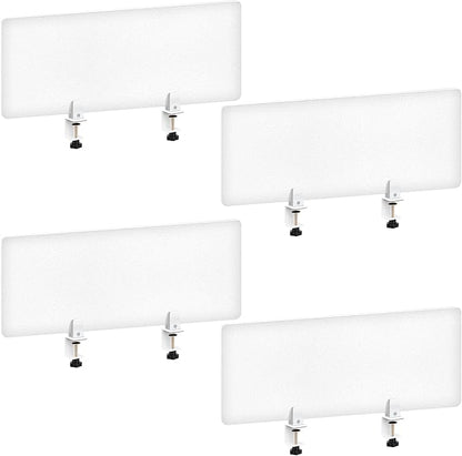 Tatuo 4 Pcs Acrylic Desk Privacy Panel 47.2''l x 15.8w'' Noise and Visual by Tatuo