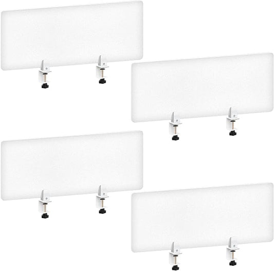 Tatuo 4 Pcs Acrylic Desk Privacy Panel 47.2''l x 15.8w'' Noise and Visual by Tatuo