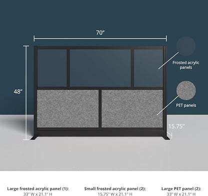 Stand Up Desk Store Expanse Modular Wall | 70'' x 48'' Wall | Expandable - Image 4