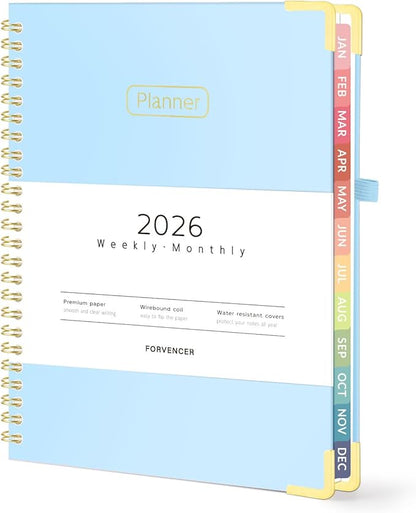 Forvencer 2026 Planner, Hardcover Calendar Planner Weekly and Monthly, Jan 2026 by Forvencer