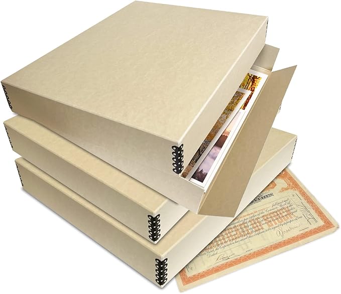 Lineco Museum Archival Storage Box, 17.75x22.75x3 in. Drop Front Design. - Image 9