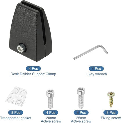 PATIKIL 1.7x1.3x2.4" Desk Divider Support Clamp - Image 3
