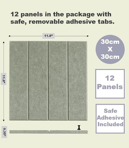 DECORITA Felt Bulletin Board Tiles | Modern Cork Board Alternative | Large Cork - Image 4
