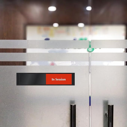 SmartSign Privacy Sign Please Knock And Enter/In Session Door Slider Sign - Image 8