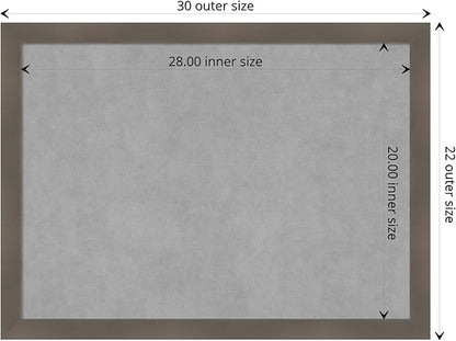 Amanti Art Grey Framed Magnetic Board 22x30 Medium Vision Board - Image 4