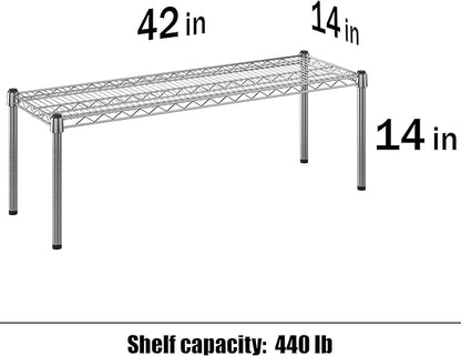 Regal Altair 14" Deep x 42" Wide x 14" Height Wire Shelving Kit | 1-Tier | NSF - Image 3