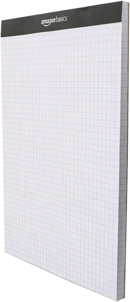 Amazon Basics Quad-Ruled Graph Paper Pad, 8.5 Inch x 11.75 Inch, 100 Sheets/Pad - Image 6