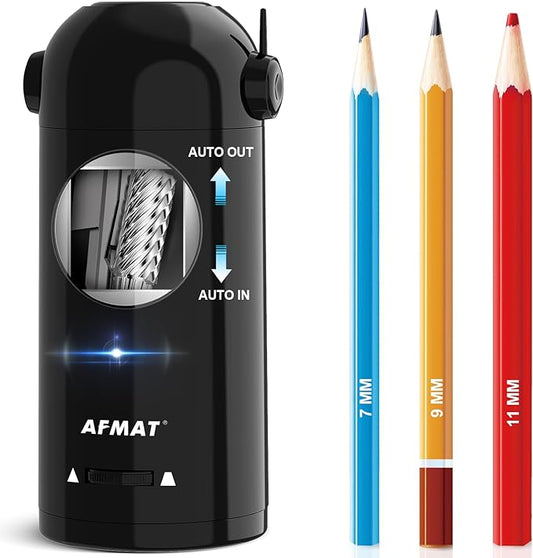 AFMAT Electric Pencil Sharpener, Fully Automatic Pencil Sharpener by AFMAT