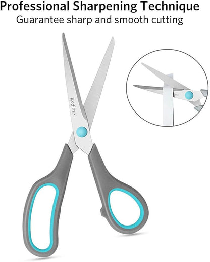 Asdirne Scissors Set of 4, Premium Stainless Steel Razor Blades, Ergonomic - Image 2