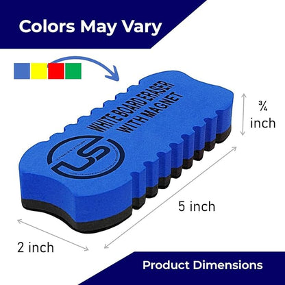 Dry Erase Eraser Magnetic Whiteboard Eraser 8 Pack White Board Erasers - Image 2