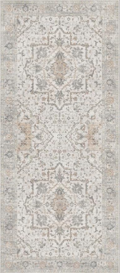 GENIMO Runner Rug 2'6"x6 Machine Washable Non Slip Vintage Hallway Runner Rug - Image 8