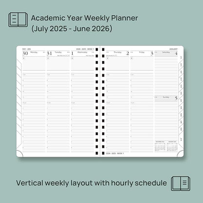 POPRUN Planner 2025-2026 Academic Weekly Calendar - Image 3
