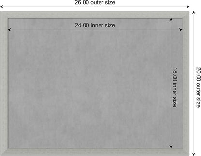 Amanti Art Silver Framed Magnetic Board 20x26 Medium Vision Board - Image 4