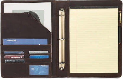 Geslun Personalized Genuine Leather 3 Ring Binder, Custom Engraved 8.5 x 11 - Image 8