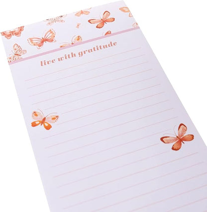 Graphique Butterfly Magnetic Notepad | 100 Tear-Away Sheets | Grocery, To-Do - Image 3